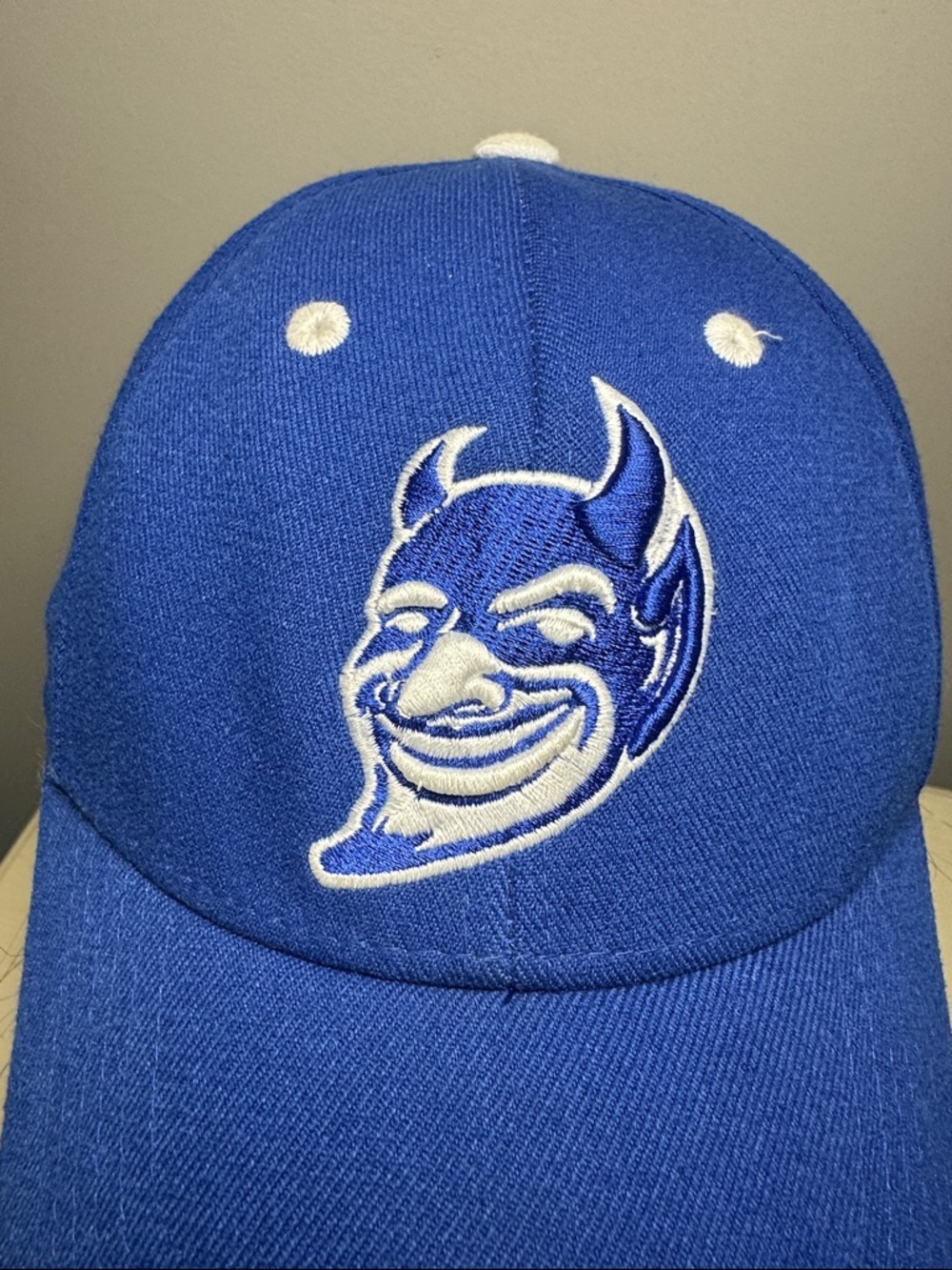 Top of the World Duke Blue Devils dark Blue and White Baseball Cap - Picture 2 of 7